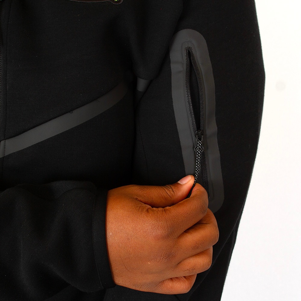 Classic Oregon O, Nike, Black, Full Zip, Men, Tech, Windrunner, Fleece, Hoodie, Sweatshirt, 984770